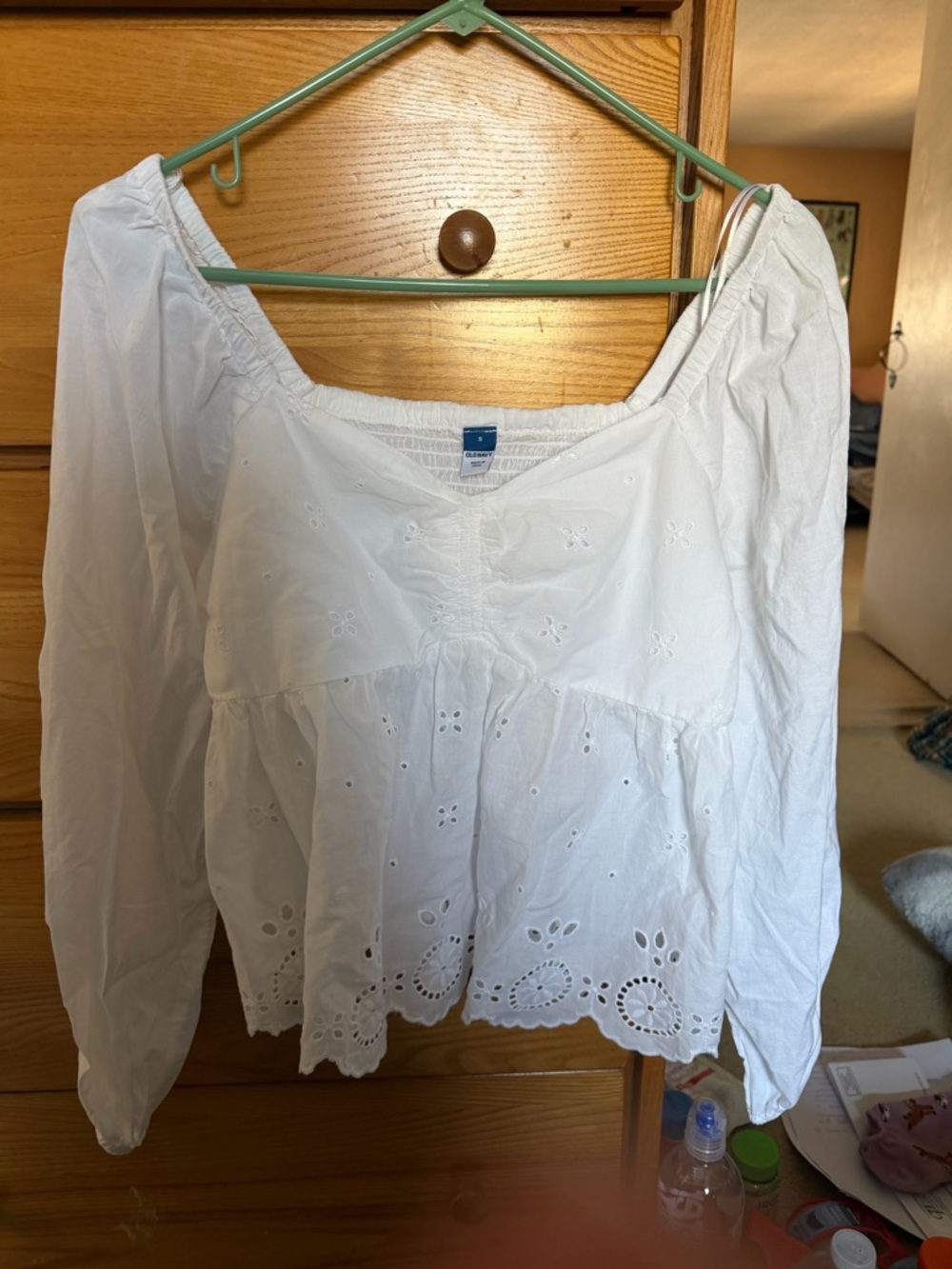 Old Navy White Eyelet Blouse